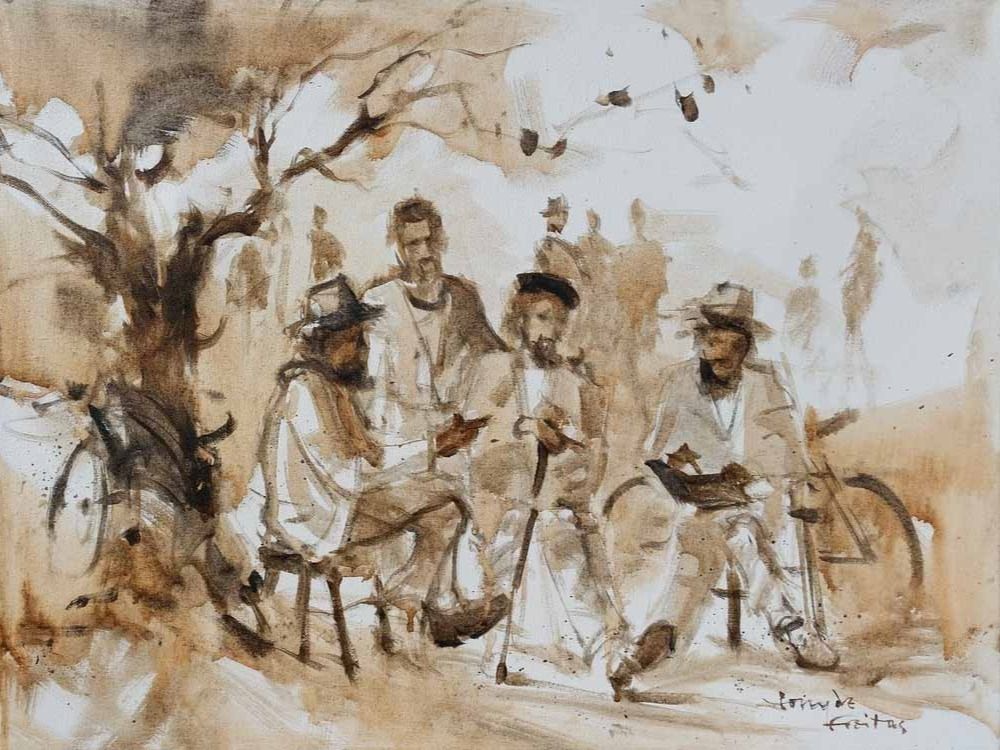 Elders Meeting (45x60cm)