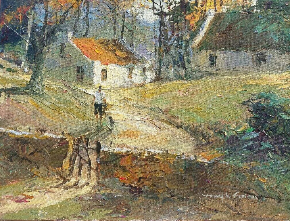 At the House (30x40cm)