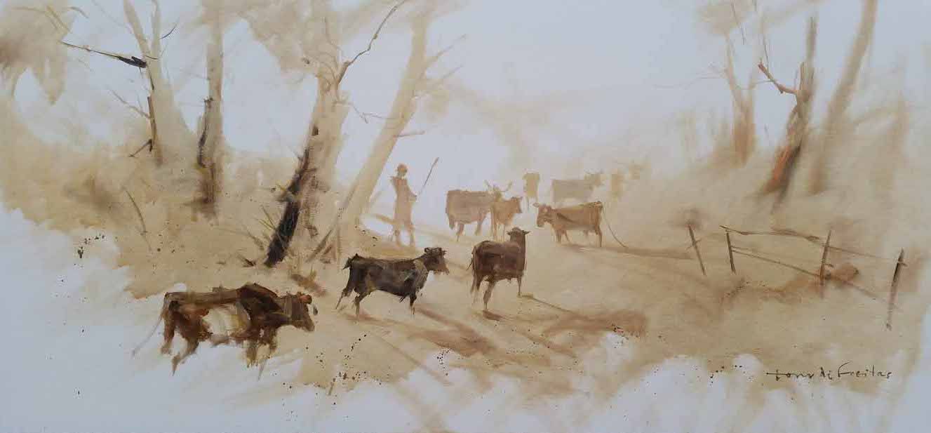 Herd on the Move (70x150cm)