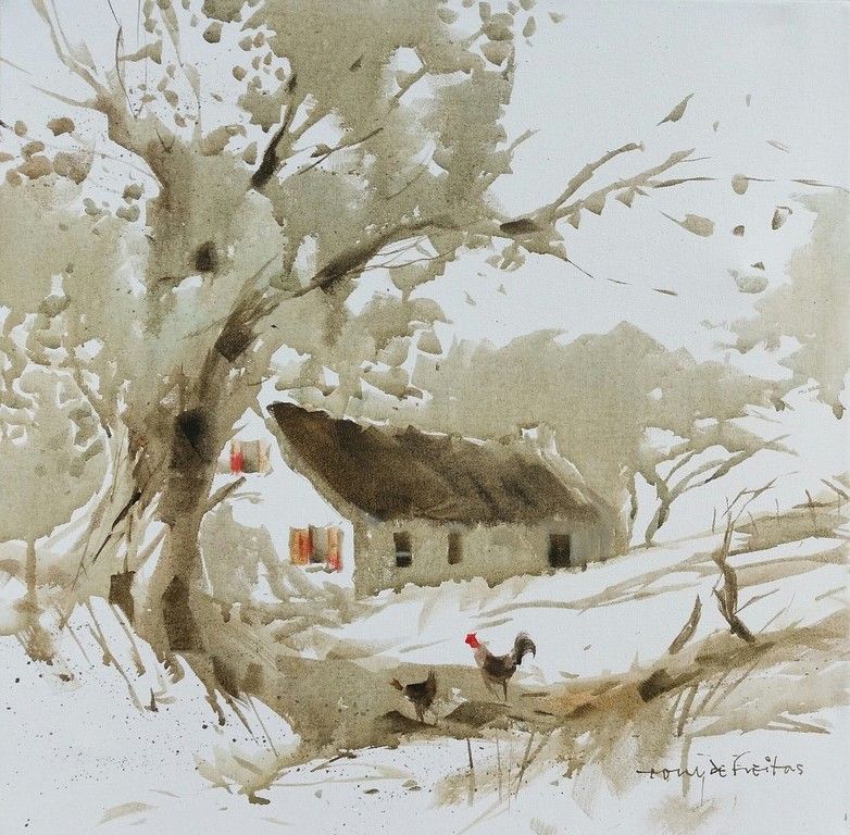 A Splash of Red (50x50cm)